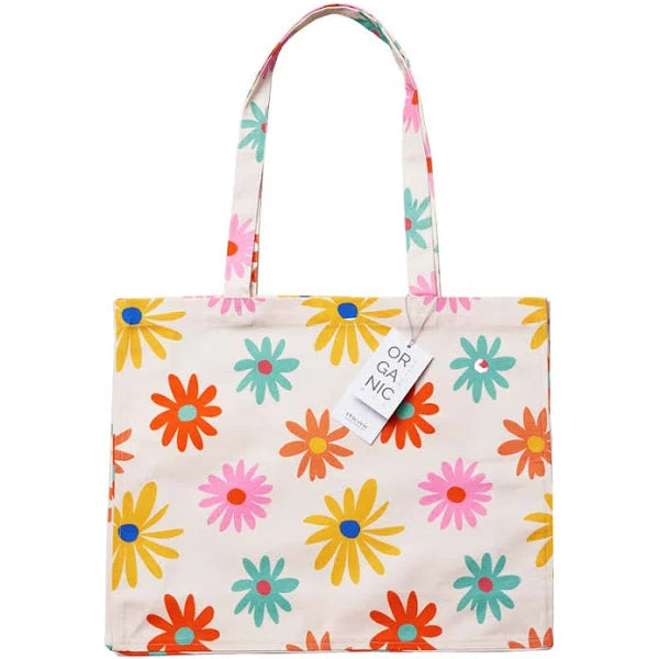 Organic Cotton Bag - Flower Power