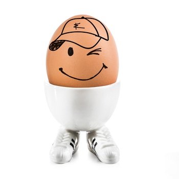 Eierbecher "Eierlauf" - Glück schenken...