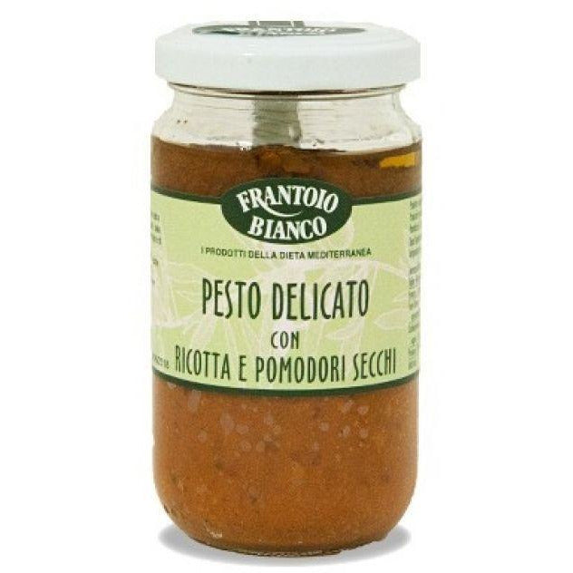Ricotta-getrocknete Tomate - Pesto Delicato Frantoio Bianco - Glück schenken...