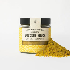Goldene Milch Bio 120 ml Glas