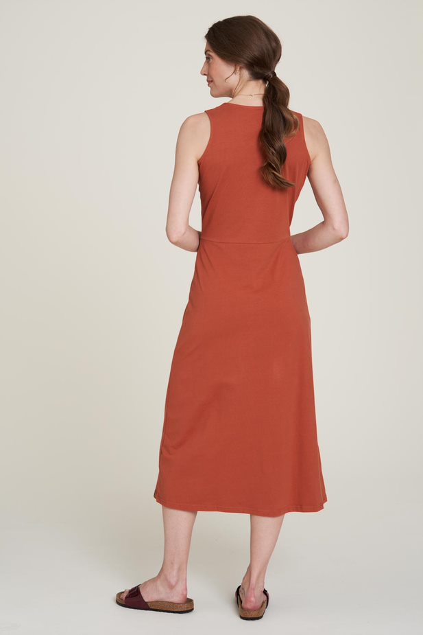 Kleid in Wickeloptik terracotta M