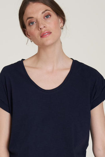 Lockeres Jersey T-Shirt deep navy XS