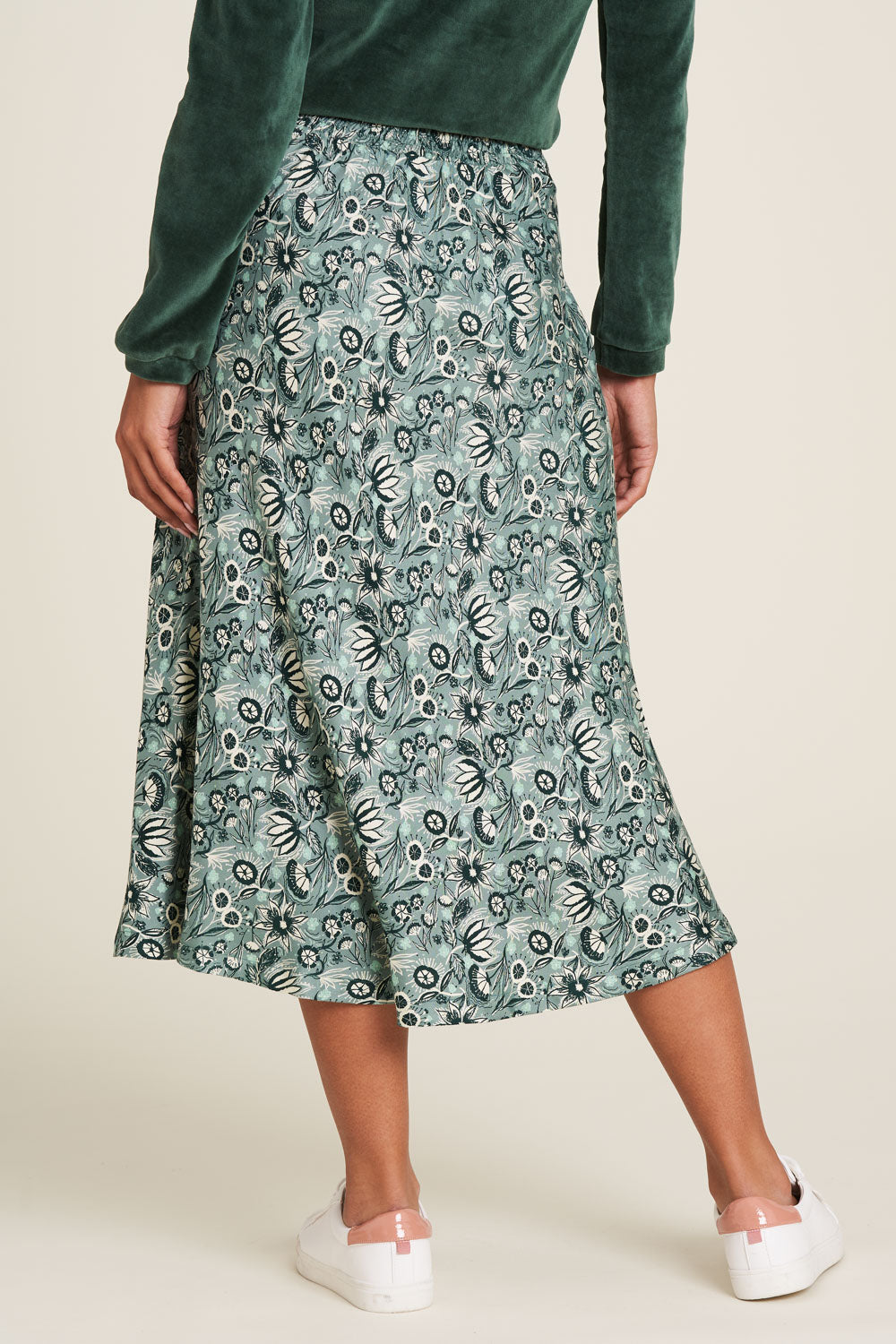 Farbenfroher Midirock paisley-flower 36