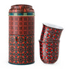 Tin Box With 2 Coffee Cups Porcelain Kalea - 90ml