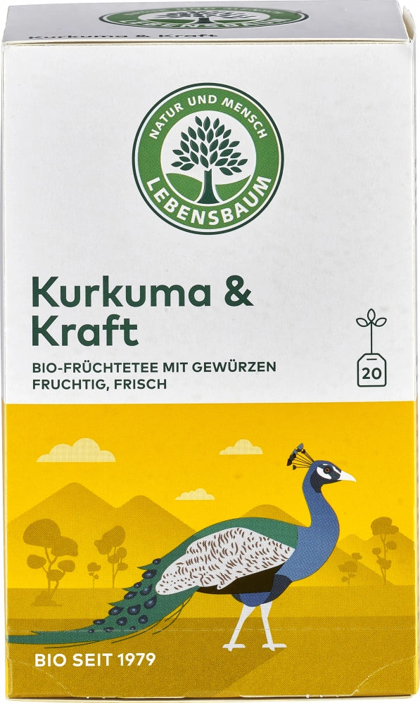 Bio Tee Kurkuma & Kraft Beutel, Lebensbaum