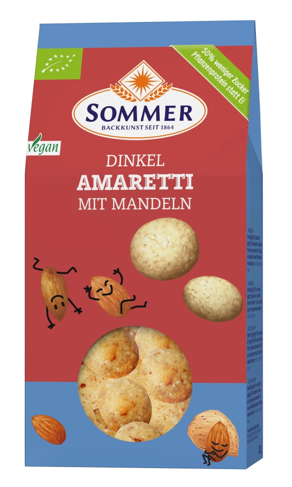 Dinkel Amaretti mit Mandeln 125g