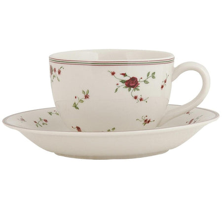 Tasse mit Untertasse, Rosen