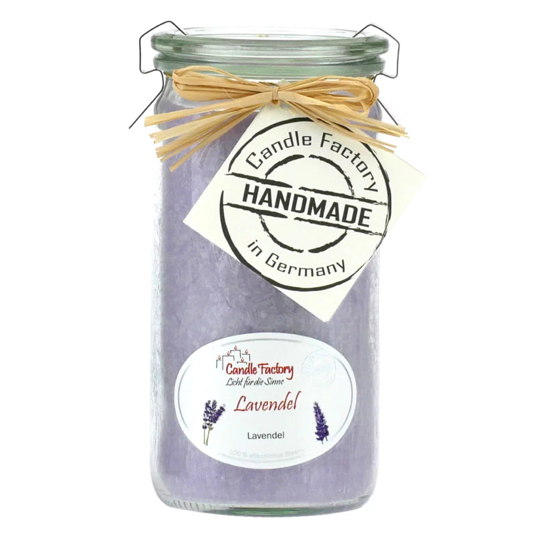 Lavendel - Mini Jumbo Duftkerze im Weckglas