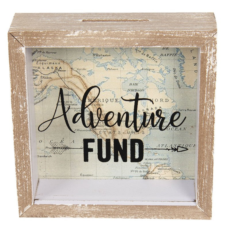 Spardose Adventure Fund 15x5x15cm