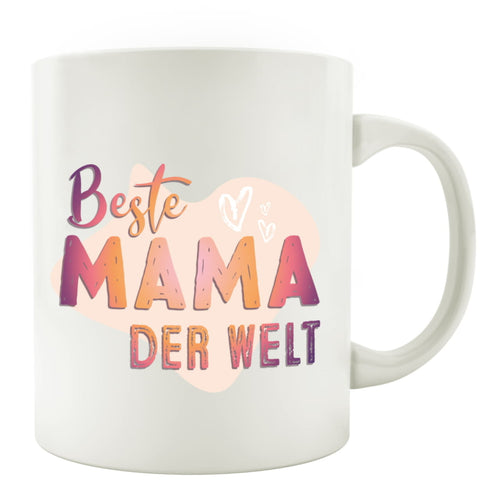 TASSE Kaffeebecher - Beste MAMA der Welt - Lieblingstasse Geschenk für Mütter