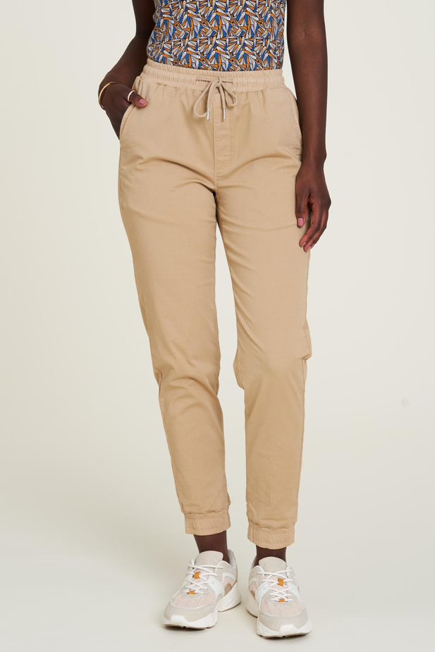 Jogger aus Twill sandy 42