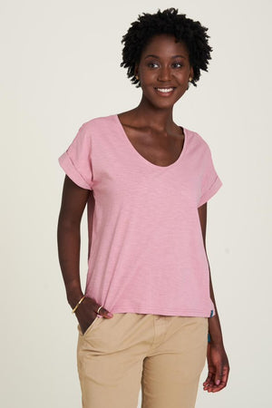 Lockeres Jersey T-Shirt vintage pink XL