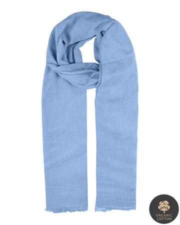 Schal  Lake blue - Organic Cotton