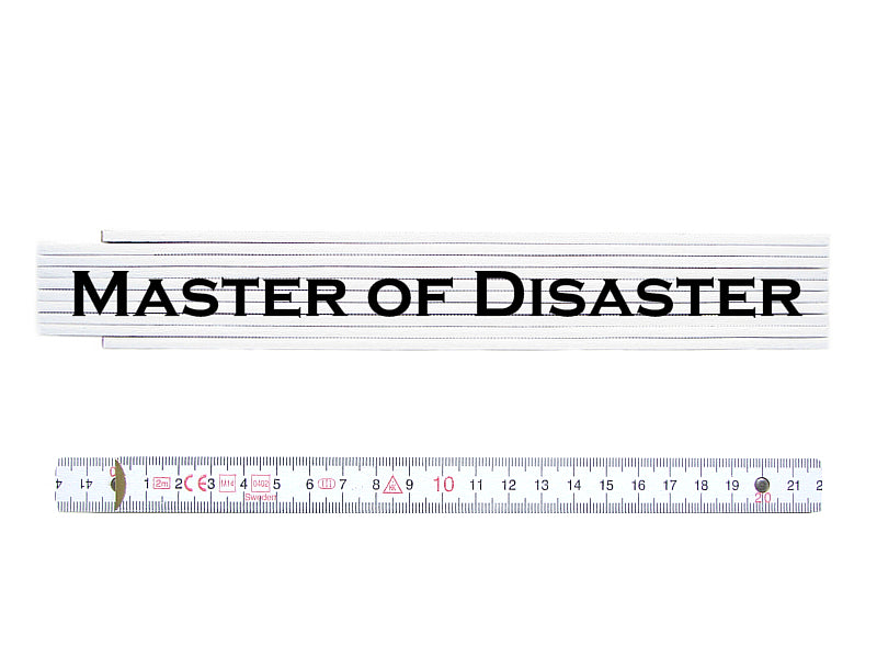 ZOLLSTOCK Metermaß Meter MASTER OF DISASTER